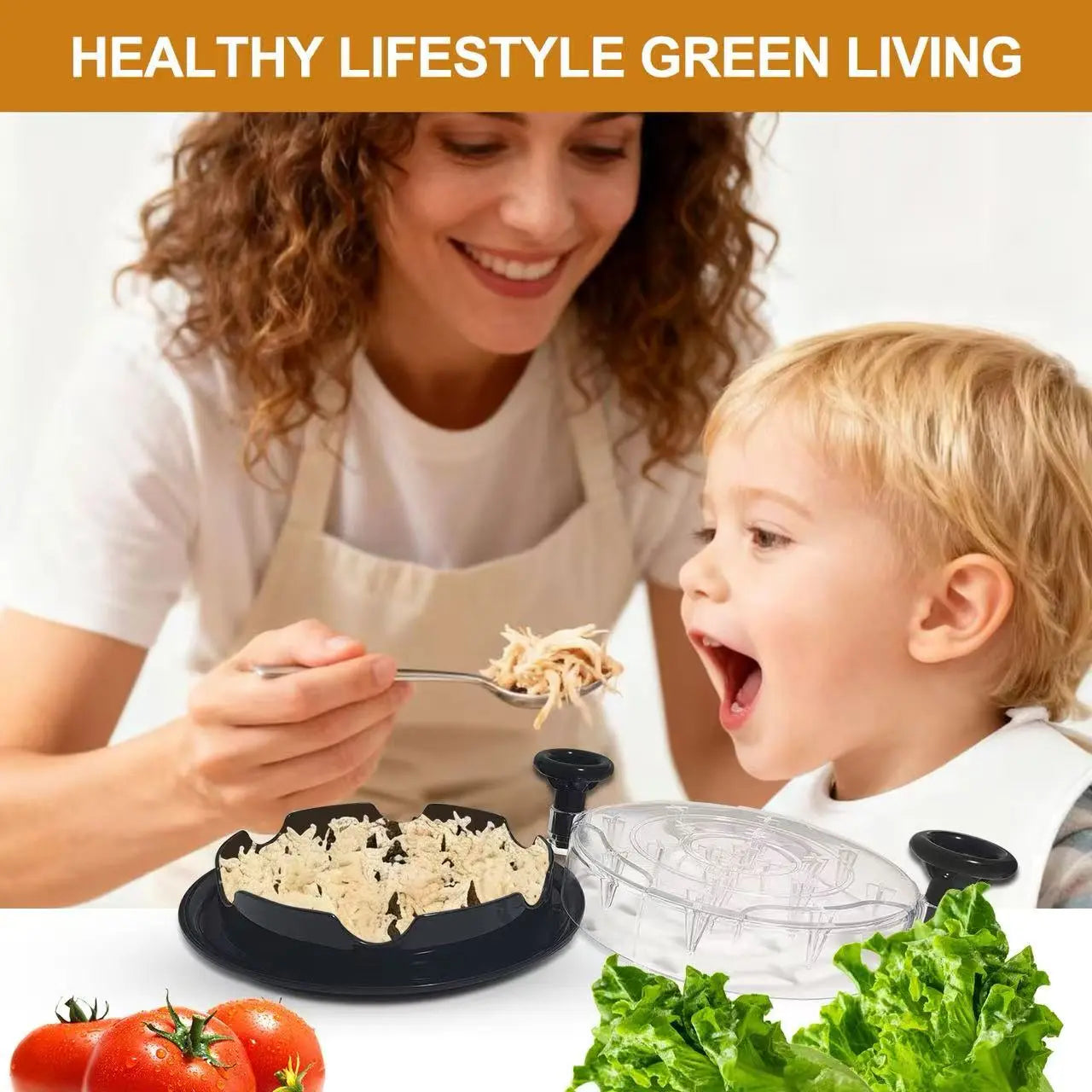 Chicken Shredder Tool Twist Large for Kitchen, Bpa-Free Food-Safe Meat Grinder, Visible Chicken Breast Meat Shredder with Strong Anti-Slip Bottom & Ergonomic Handle, Black